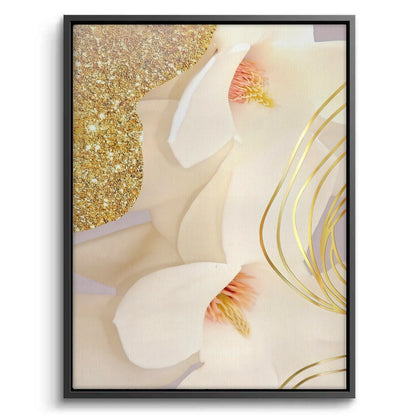 Luxury Gold Foil Floral Set of 2 - Canvas