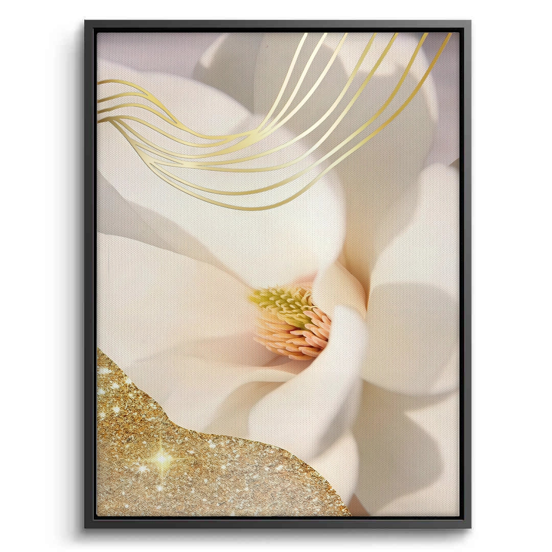 2Luxury Gold Foil Floral Set of 2 - Canvas