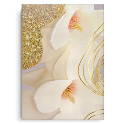 Luxury Gold Foil Floral Set of 2 - Canvas