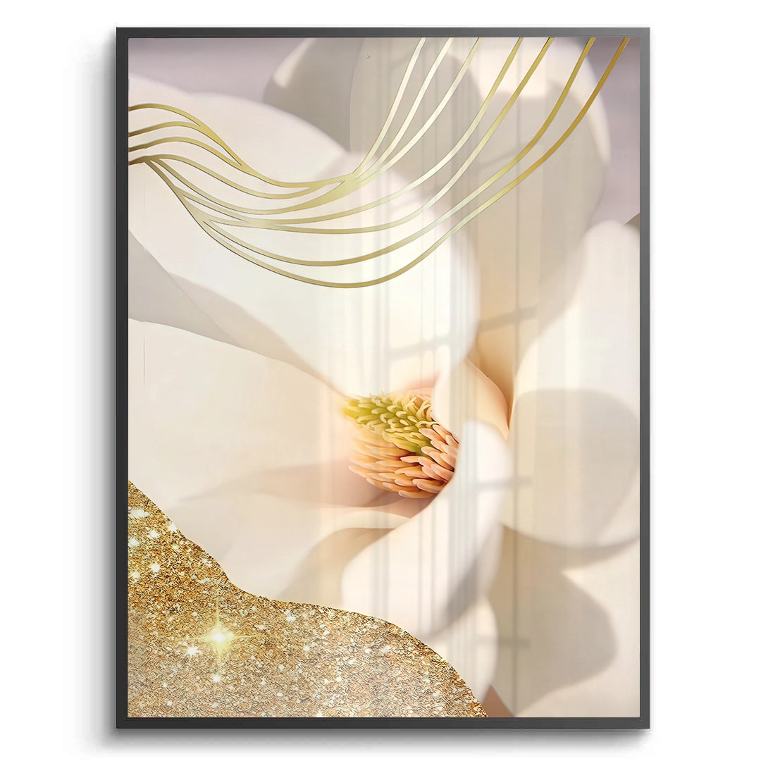 2Luxury Gold Foil Floral Set of 2 - Fine Art