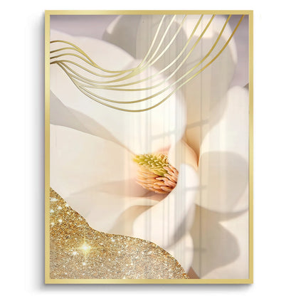 Luxury Gold Foil Floral Set of 2 - Fine Art