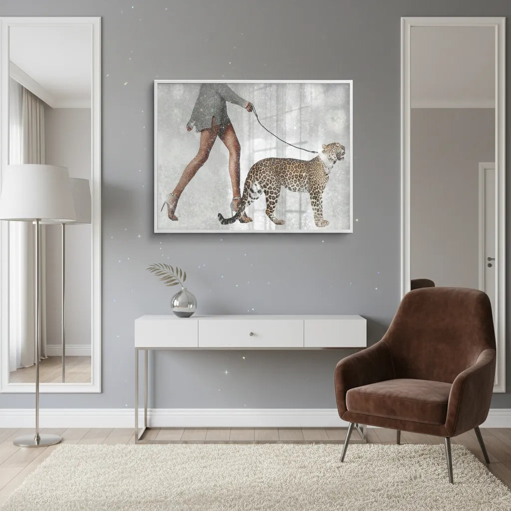 Luxury Leopard - Fine Art - Jasmineart.ae