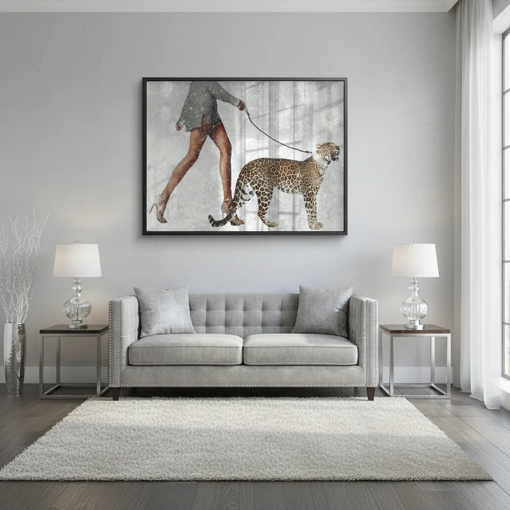 Luxury Leopard - Acrylic - Jasmineart.ae