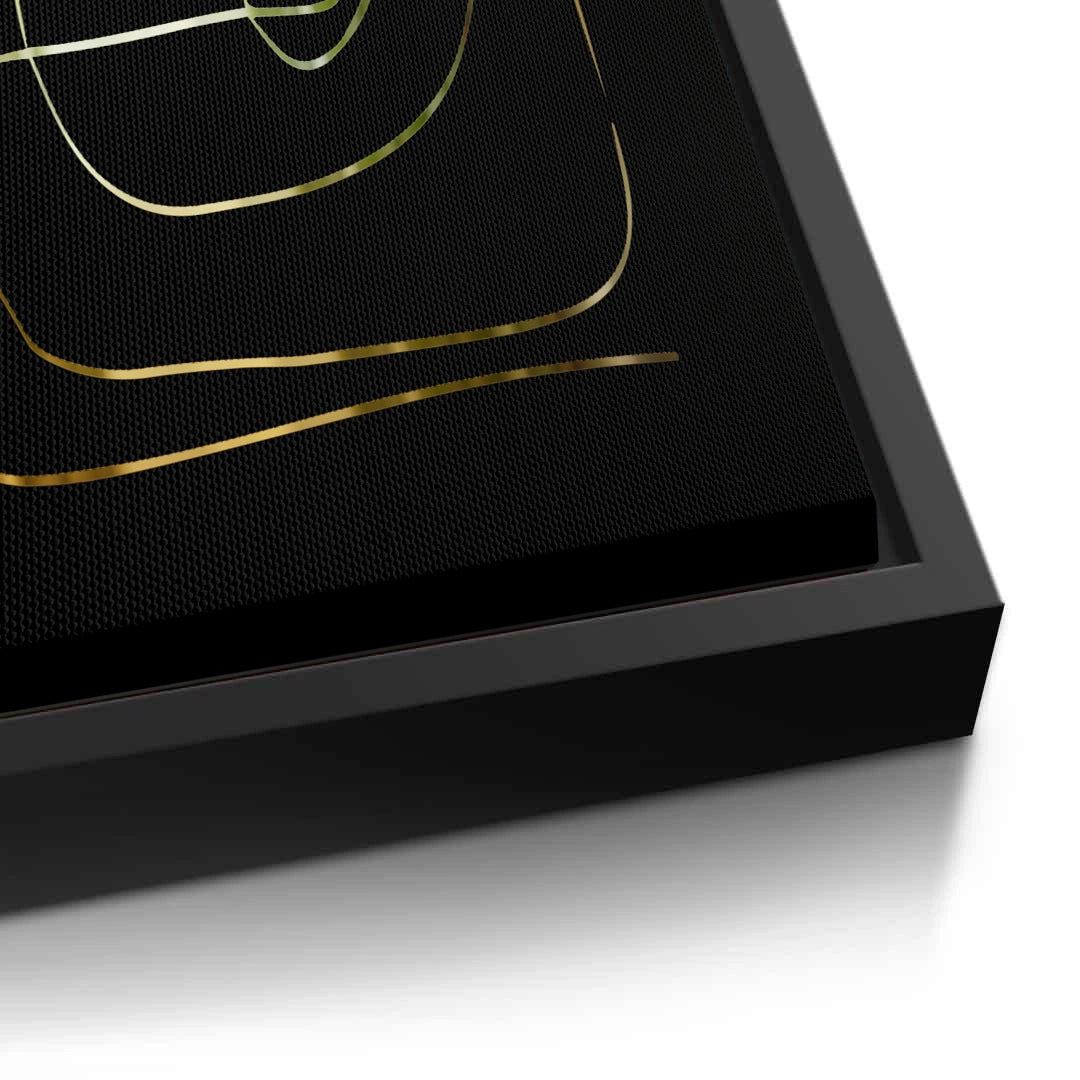 2Luxury Minimalist Gold Line - Canvas