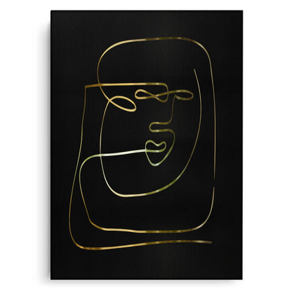 Luxury Minimalist Gold Line - Canvas