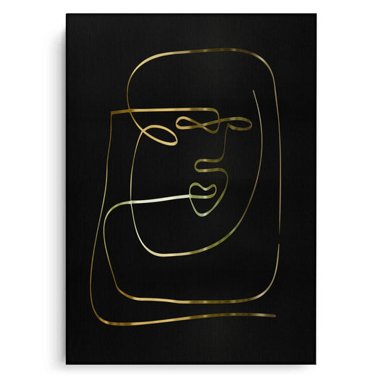 Luxury Minimalist Gold Line - Canvas