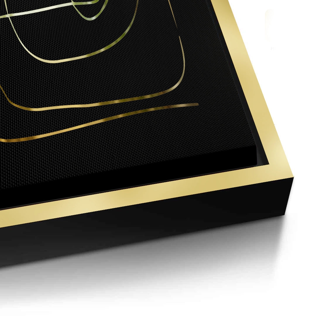 2Luxury Minimalist Gold Line - Canvas