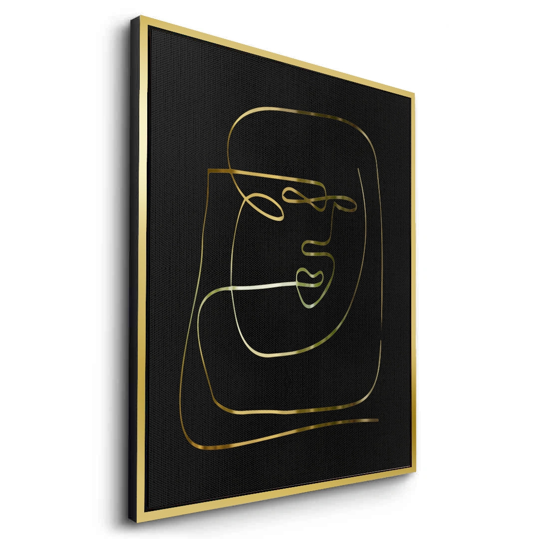 2Luxury Minimalist Gold Line - Canvas