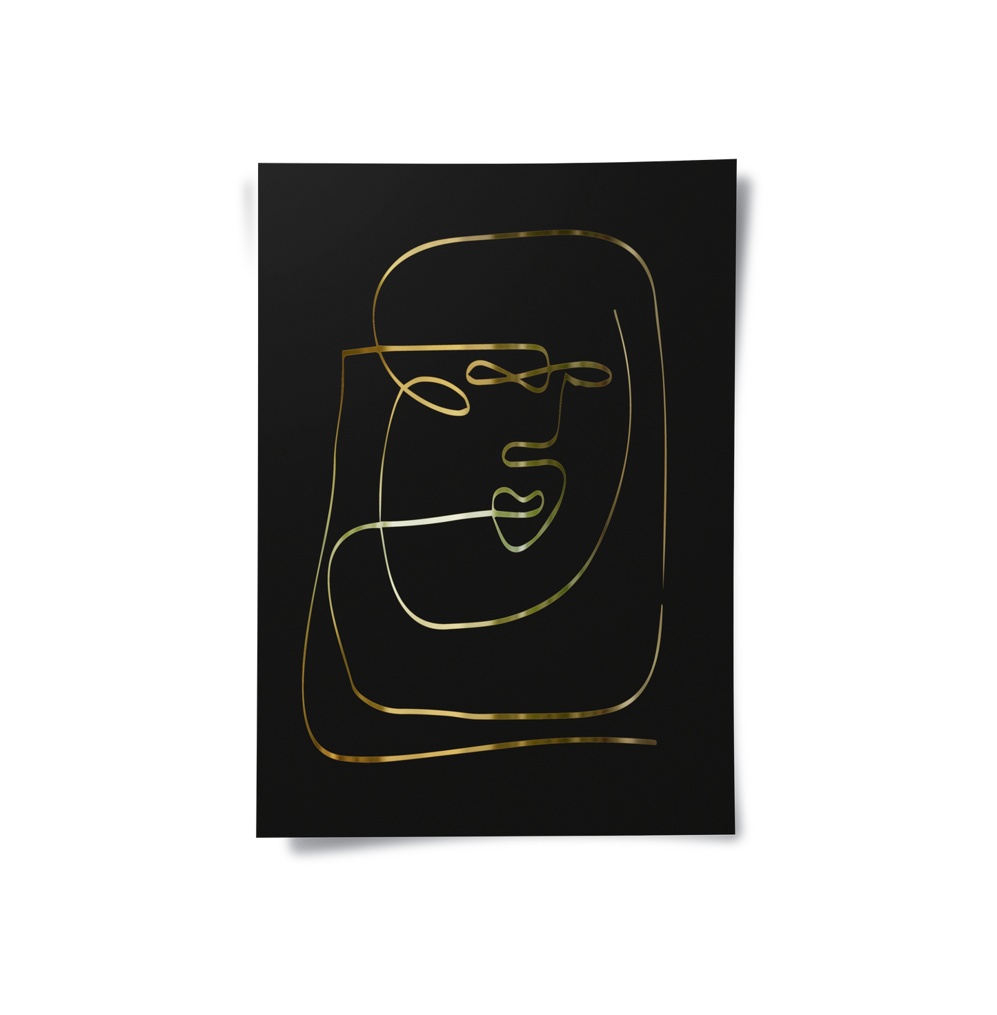 2Luxury Minimalist Gold Line - Poster