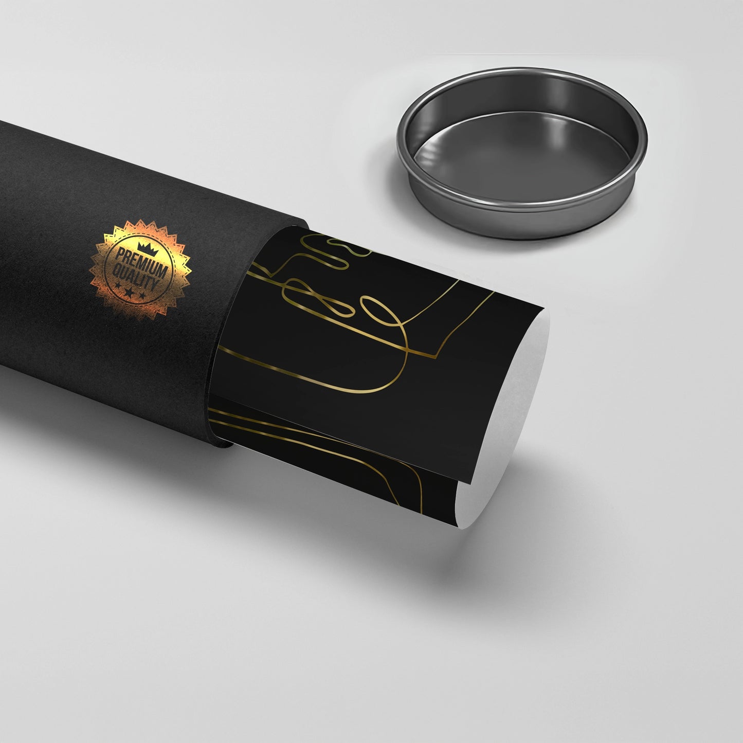 2Luxury Minimalist Gold Line - Poster