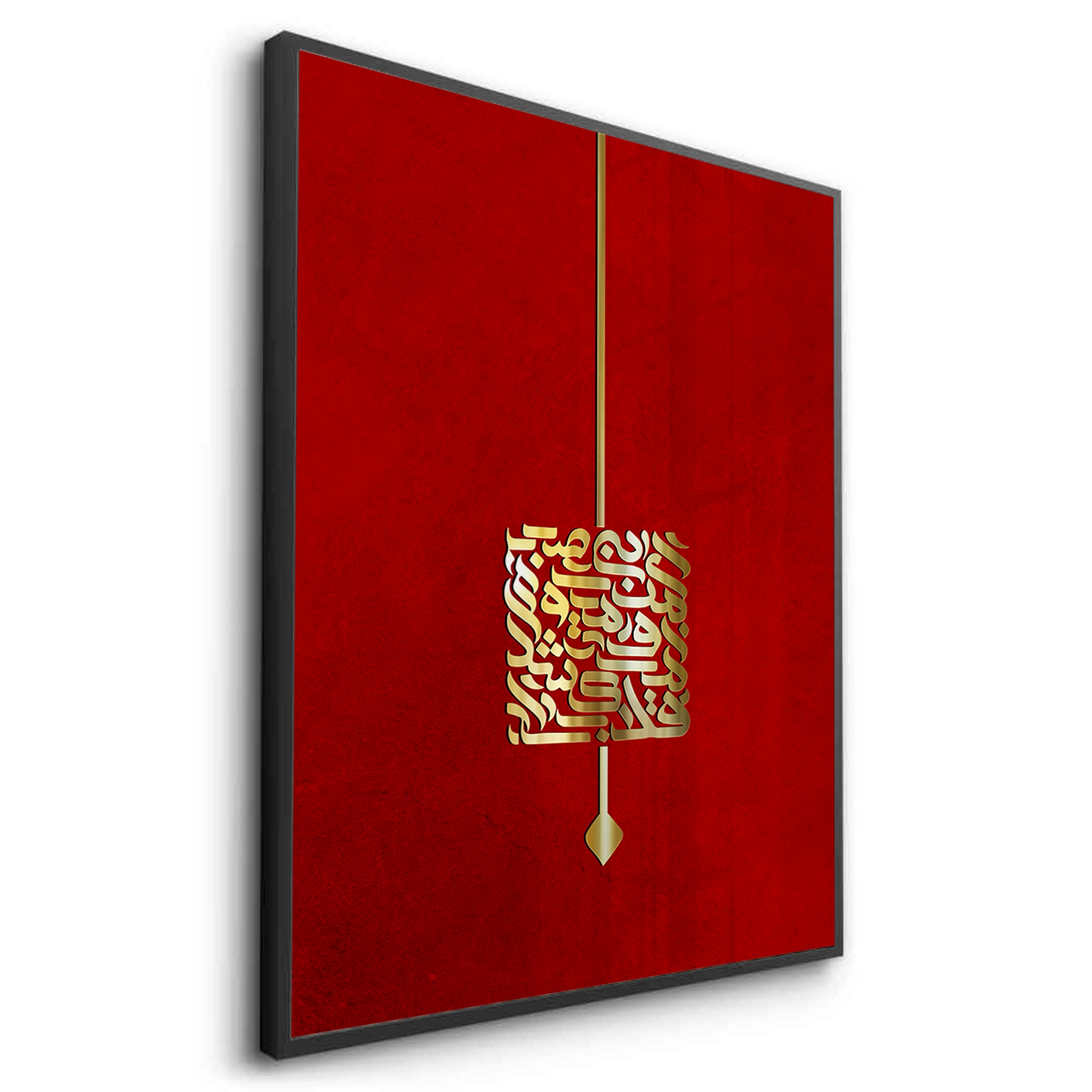 2Majestic Crimson Arabic Script - Fine Art
