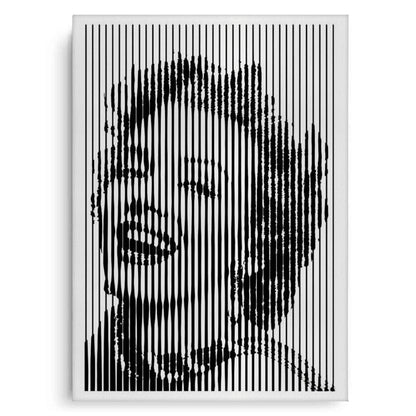 Marilyn Monroe Line Art - Canvas