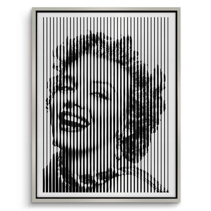 Marilyn Monroe Line Art - Canvas
