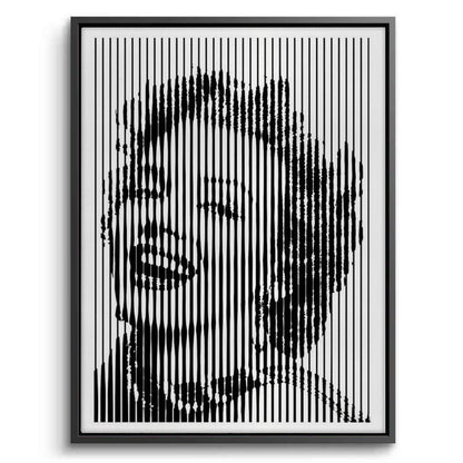Marilyn Monroe Line Art - Canvas
