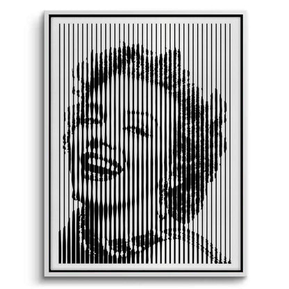 Marilyn Monroe Line Art - Canvas