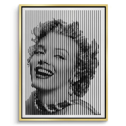 Marilyn Monroe Line Art - Canvas