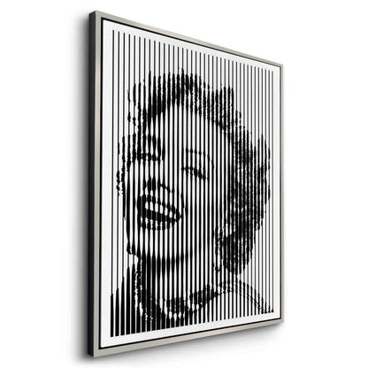 Marilyn Monroe Line Art - Canvas