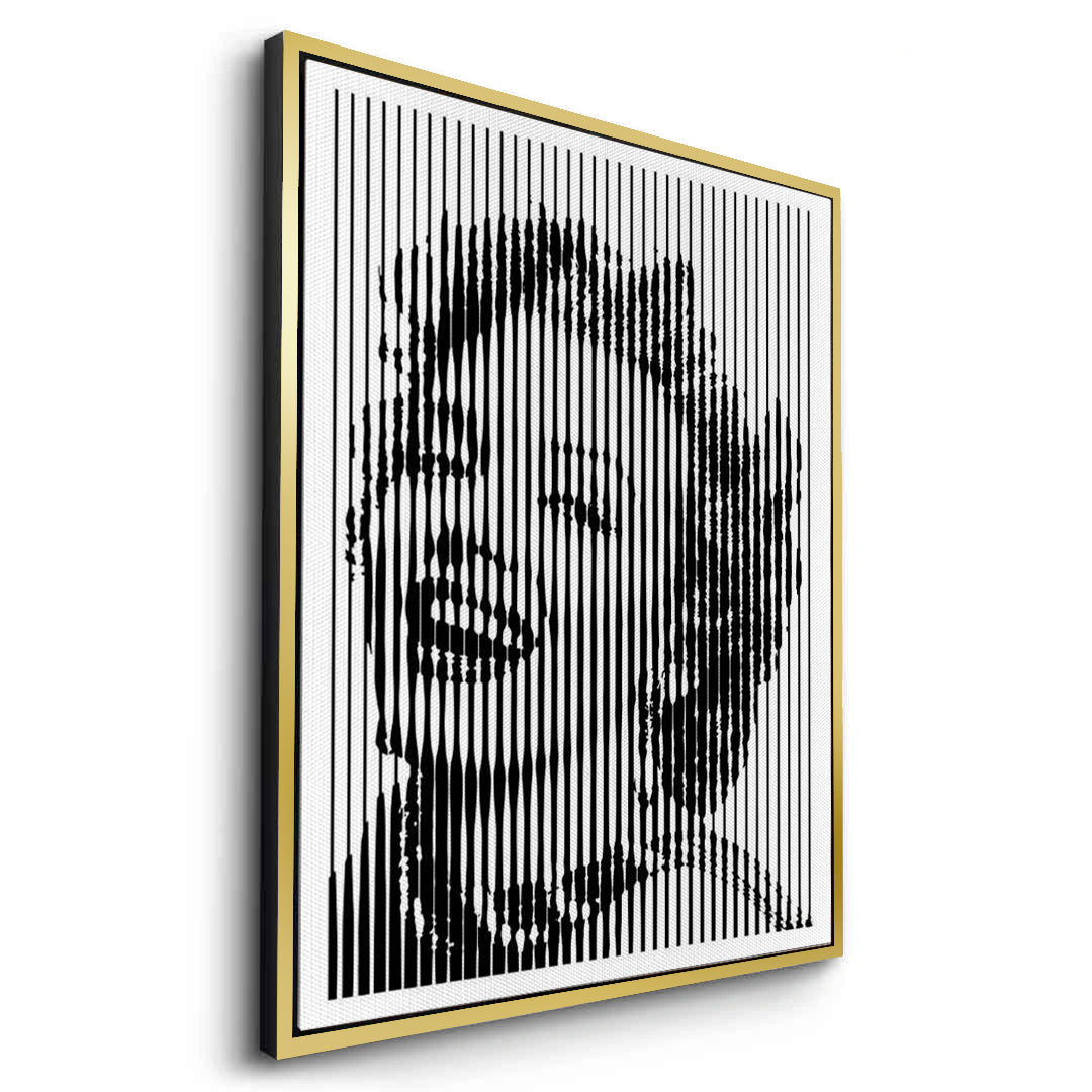2Marilyn Monroe Line Art - Canvas