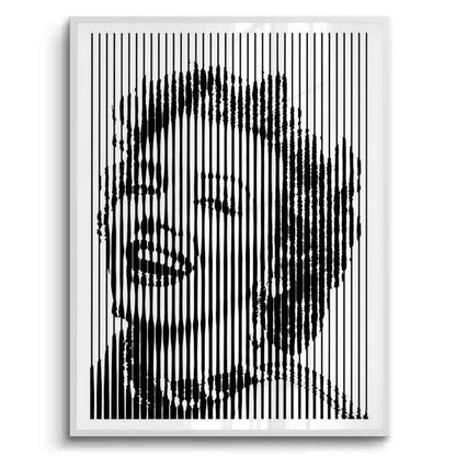 Marilyn Monroe Line Art - Fine Art