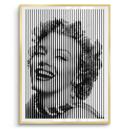 Marilyn Monroe Line Art - Fine Art