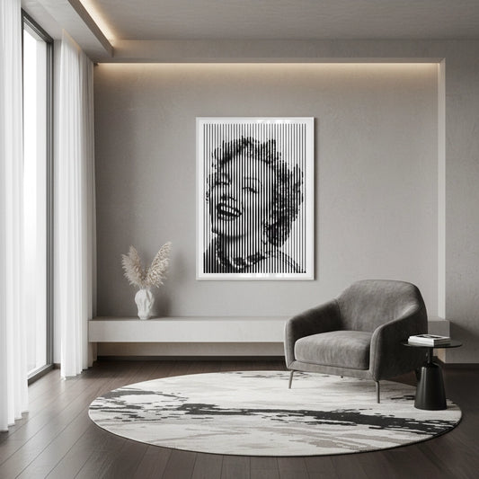 Marilyn Monroe Line Art - Fine Art