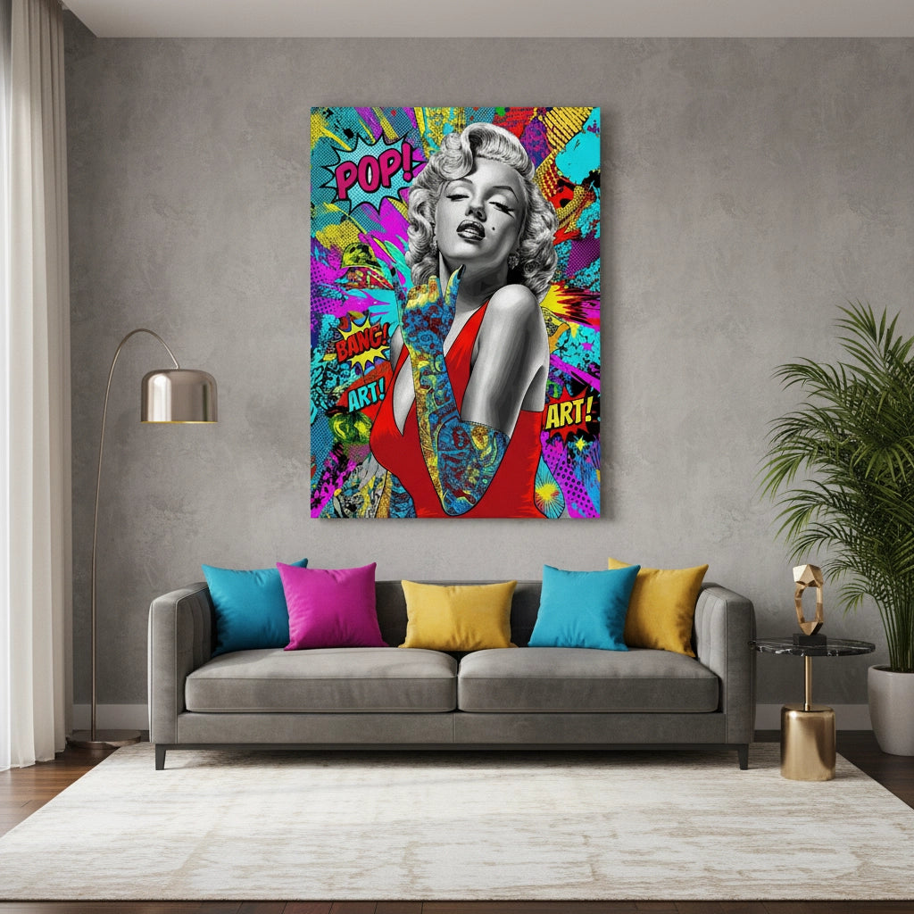 2Marilyn Monroe Pop Art - Canvas