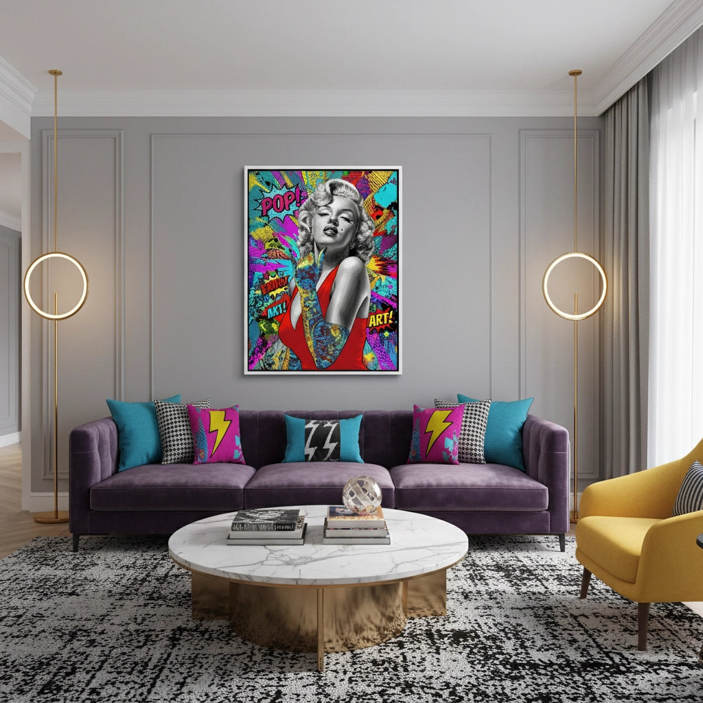 2Marilyn Monroe Pop Art - Canvas