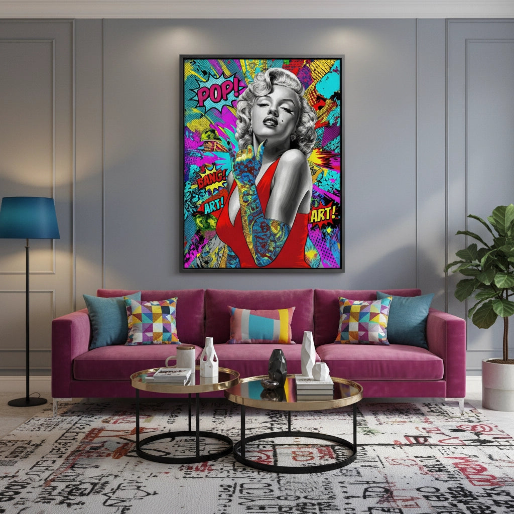 2Marilyn Monroe Pop Art - Canvas