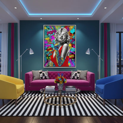 Marilyn Monroe Pop Art - Canvas