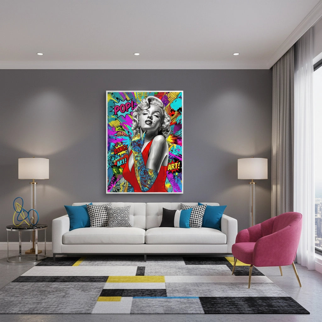 2Marilyn Monroe Pop Art - Fine Art