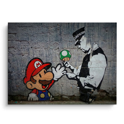 Mario & Police Officer - Canvas