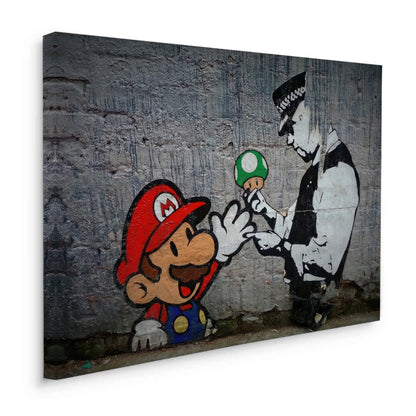 Mario & Police Officer - Canvas