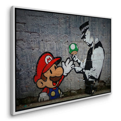 Mario & Police Officer - Canvas