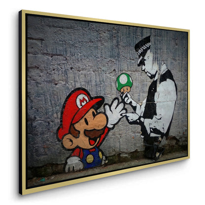 Mario & Police Officer - Canvas