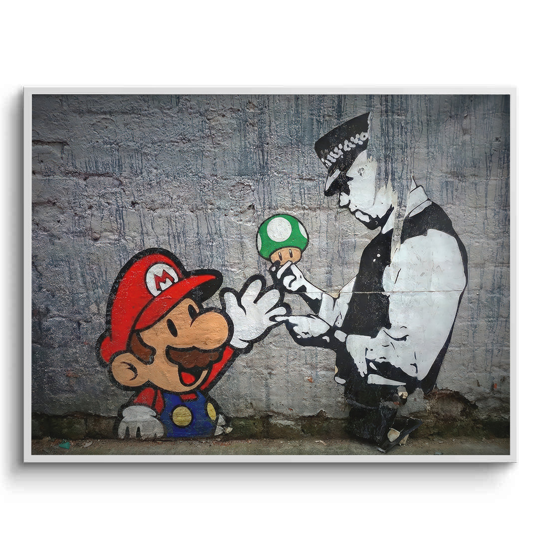 2Mario & Police Officer - Fine Art