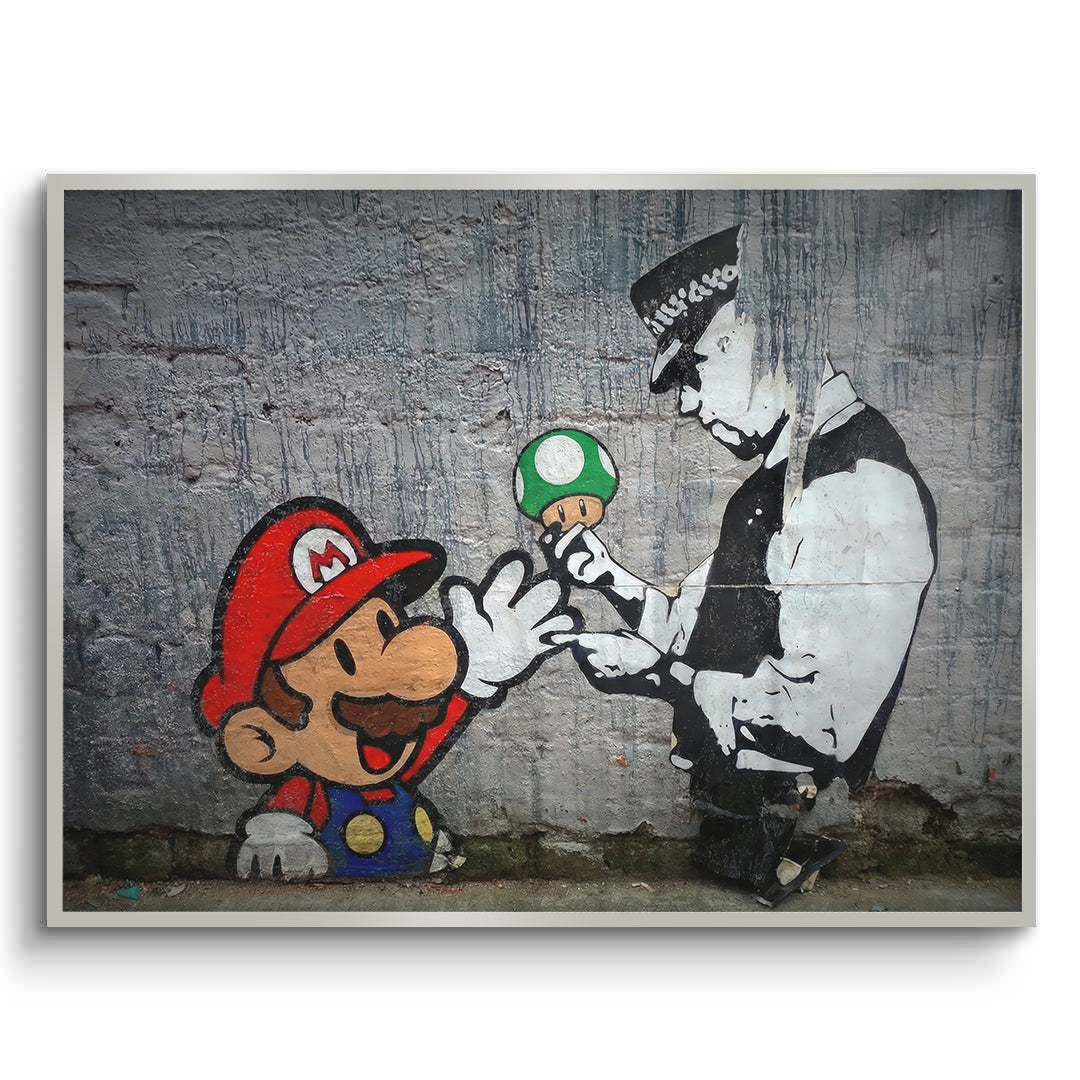 2Mario & Police Officer - Fine Art