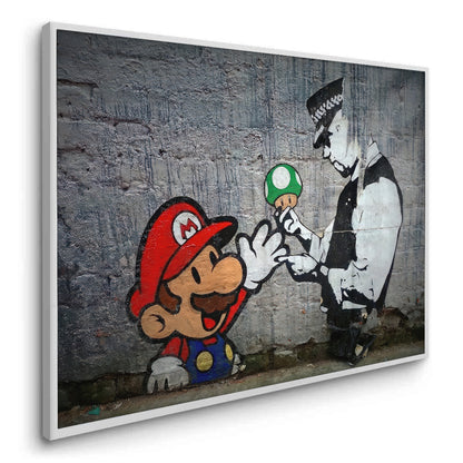 Mario & Police Officer - Fine Art