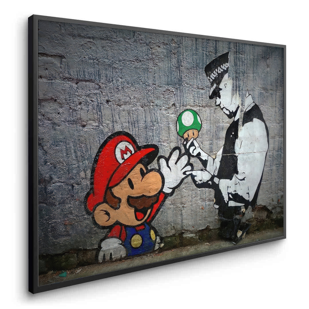 2Mario & Police Officer - Fine Art