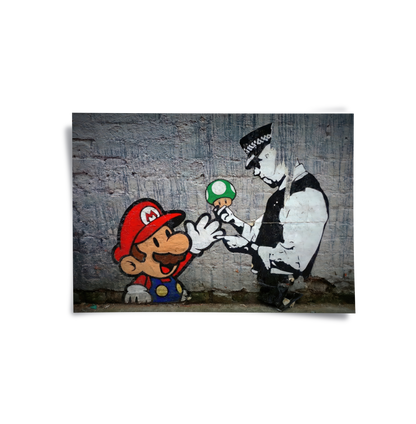 Mario & Police Officer - Poster