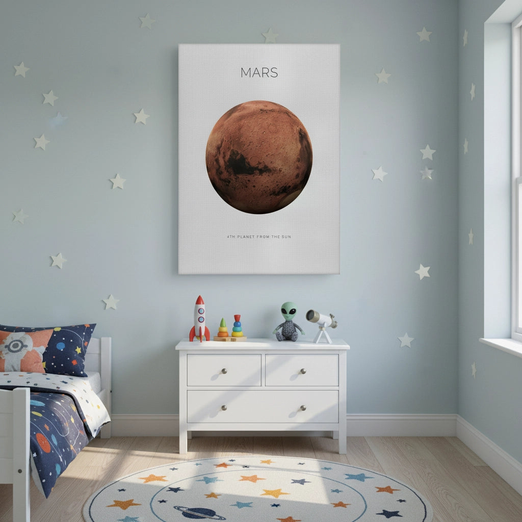 Mars Planet - Canvas - Jasmineart.ae