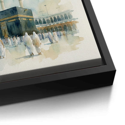 Mecca Watercolor - Canvas