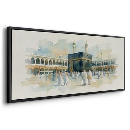 Mecca Watercolor - Canvas