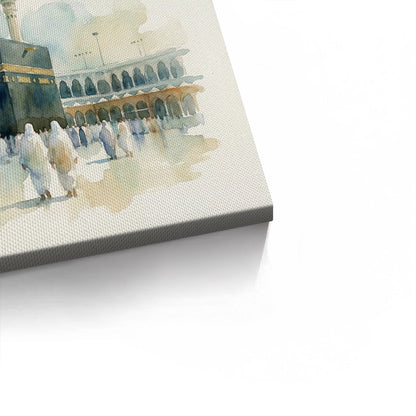 Mecca Watercolor - Canvas