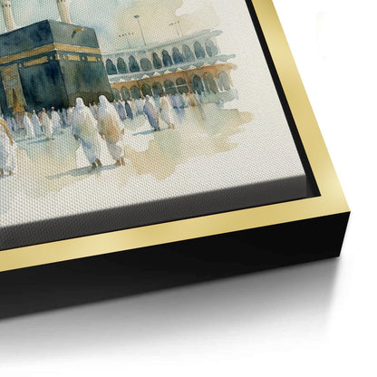 Mecca Watercolor - Canvas