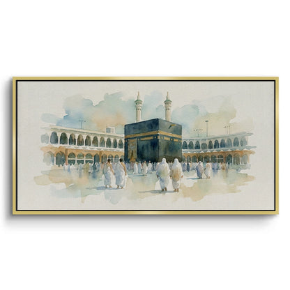 Mecca Watercolor - Canvas