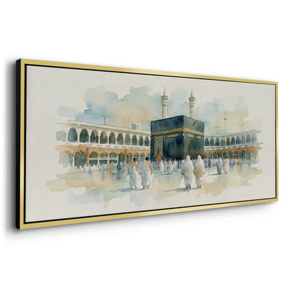 Mecca Watercolor - Canvas