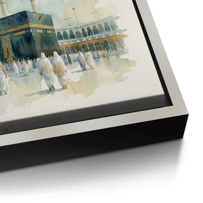 Mecca Watercolor - Canvas