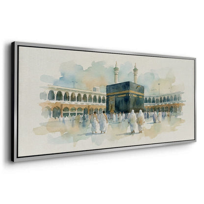 Mecca Watercolor - Canvas