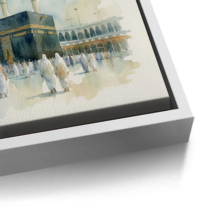Mecca Watercolor - Canvas