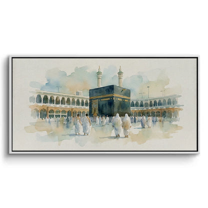 Mecca Watercolor - Canvas
